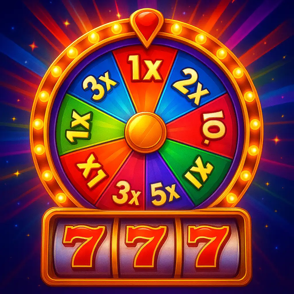 Crazy Time slot game artwork with Highland casino styling